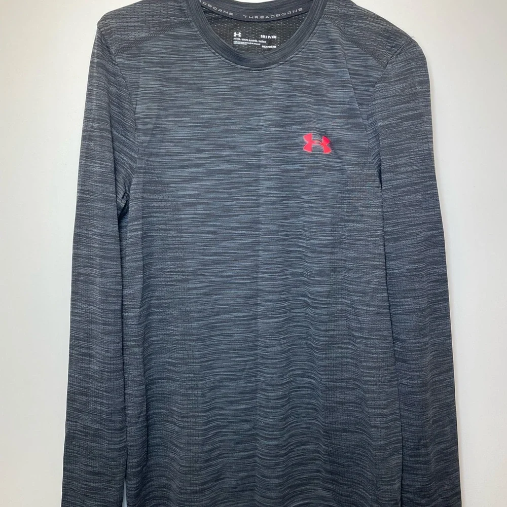 Under Armour Mens Threadborne Seamless Long Sleeve T-Shirt Size S - Picture 6 of 8
